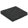 vidaXL Gummigranulat-Patiopad Schwarz 9 x 9 x 1 cm Gummi