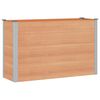 vidaXL Hochbeet Braun 150 x 50 x 91 cm WPC und Aluminium