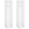 vidaXL Gabionens&auml;ulen 2 Stk. 40x40x180 cm Eisen