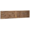 vidaXL Bettkopfteil Natur Massivholz Teak