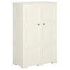 vidaXL Kunststoffschrank 79x43x125 cm Holzdesign Vanilleeis