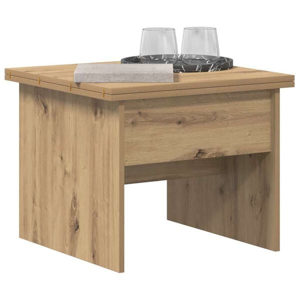 vidaXL Couchtisch Artisan-Eiche 55 x 54,5 x 45 cm Holzwerkstoff