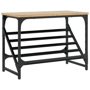 vidaXL Schuhregal Sonoma-Eiche 60x30x45 cm Holzwerkstoff