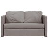 vidaXL Bodensofa mit Schlaffunktion Taupe 112x174x55 cm Stoff