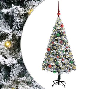 vidaXL K&uuml;nstlicher Weihnachtsbaum mit 150 LEDs mit St&auml;nder Wei&szlig; 150 cm