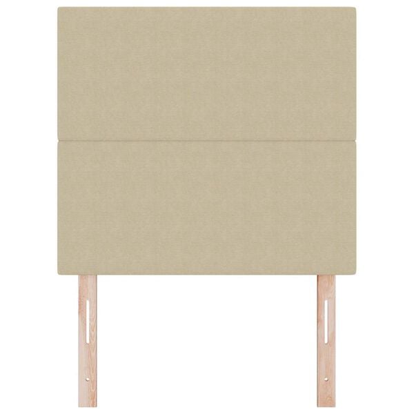 vidaXL Kopfteil mit Kopfteil Hellgr&uuml;n-Grau 80 cm Kunstleder