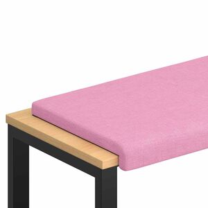 vidaXL Bankkissen Stoff Rosa Tiefe 35 cm