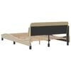 vidaXL Bettgestell "Dover" Creme 120x200 cm Stoff