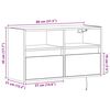 vidaXL TV-Wandschrank mit LED-Beleuchtung Wei&szlig; 80x31x45 cm