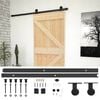 vidaXL Schiebet&uuml;r 90 x 210 cm Massives Kiefernholz