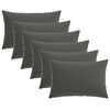 vidaXL Kissenbezug 6 pcs HEERLEN Anthrazit 50 x 70 cm Polyester