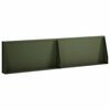 vidaXL St&uuml;tzmauer 2 stk. 80 x 12 x 50 cm Stahl Olivgr&uuml;n