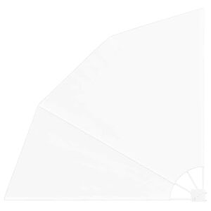 vidaXL Balkon Sichtschutz 140 x 140 cm Polyester Wei&szlig;