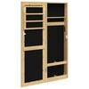 vidaXL Schmuckschrank mit Spiegel Wandmontage 30x8,5x90 cm