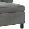 vidaXL Lounge-Liege mit Kissen Dunkelgrau 91 x 157 x 91 cm Samt