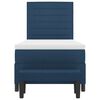 vidaXL Boxspringbett mit Matratze mit Kopfteil Blau 90 x 190 cm Stoff