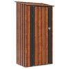vidaXL Gartenh&uuml;tten Braun 103 x 74 x 200 cm Metall