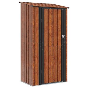 vidaXL Gartenh&uuml;tten Braun 103 x 74 x 200 cm Metall