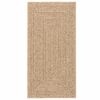 vidaXL Teppich ZIZUR 100x200 cm Jute-Optik Indoor und Outdoor