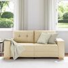 vidaXL Loveseat-Sofa Creme 180x77x82 cm Stoff