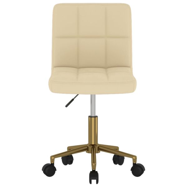 vidaXL Esszimmerstuhl Drehbar Creme Samt