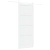 vidaXL Schiebet&uuml;r ORKDAL 93 x 232 cm Holzwerkstoff Wei&szlig;