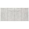 vidaXL Sideboard Betongrau 160x36x75 cm Holzwerkstoff