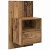 vidaXL Nachttisch 2 pcs Altholz 50 x 32.5 x 80cm Holzwerkstoff