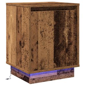vidaXL Nachttisch Altholz 39 x 34,5 x 50 cm Holzwerkstoff