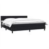 vidaXL Boxspringbett mit Matratze Schwarz 200x210 cm Samt