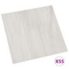 vidaXL Bodenplanken 55 pcs Creme 5,11 m&sup2; PVC