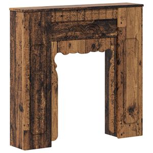 vidaXL Kaminumrandung Altholz 93 x 20 x 89 cm Holzwerkstoff
