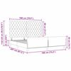 vidaXL Boxspringbett mit Kopfteil Rosa 180 x 200 cm Samt