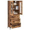 vidaXL Highboard mit Schubladen 2 pcs Altholz Holzwerkstoff