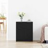 vidaXL Sideboard Schwarz Eichen-Optik 60 x 30 x 70 cm Holzwerkstoff