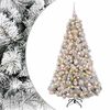 vidaXL K&uuml;nstlicher Weihnachtsbaum mit Weihnachtskugel 180 cm 300 LEDs