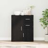 vidaXL Sideboard Schwarz Eichen-Optik 60 x 31 x 70 cm Holzwerkstoff