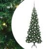 vidaXL Eckiger k&uuml;nstlicher Weihnachtsbaum Gr&uuml;n 180 cm PVC und Metall