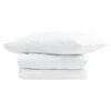 vidaXL Sommerdecke mit Kissen 2 pcs Wei&szlig; Daunenfeder