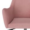vidaXL Esszimmerstuhl Drehbar Rosa Samt