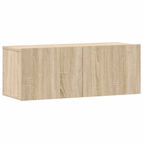 vidaXL 3-tlg. TV-Schrank-Set Sonoma-Eiche Holzwerkstoff