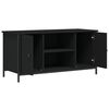 vidaXL TV-Schrank Schwarz 100x40x50 cm Holzwerkstoff