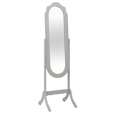 vidaXL Freistehender Spiegel Grau 46x48x164 cm