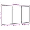 vidaXL Magnetisches Whiteboard Klappbar 120x80x1,7 cm Aluminium
