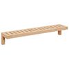 vidaXL Wandh&auml;ngeregal Natur 62 x 10 x 12,5 cm Massivholz aus Walnuss