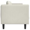 vidaXL Sofa mit Kissen 3-Sitzer Creme Samt