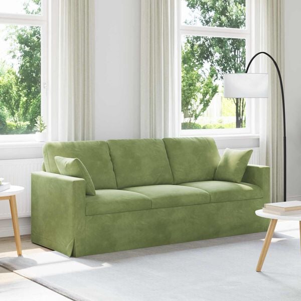 vidaXL Sofa Hellgr&uuml;n Gesamtabmessungen: 198 x 78 x 80 cm (B x T x H)