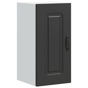 vidaXL K&uuml;chen-H&auml;ngeschrank Kalmar Schwarz Holzwerkstoff