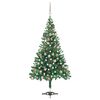 vidaXL K&uuml;nstlicher Weihnachtsbaum Beleuchtung Kugeln 120cm 230 Zweige