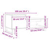 vidaXL Couchtisch Grau Sonoma 100x50x45 cm Holzwerkstoff